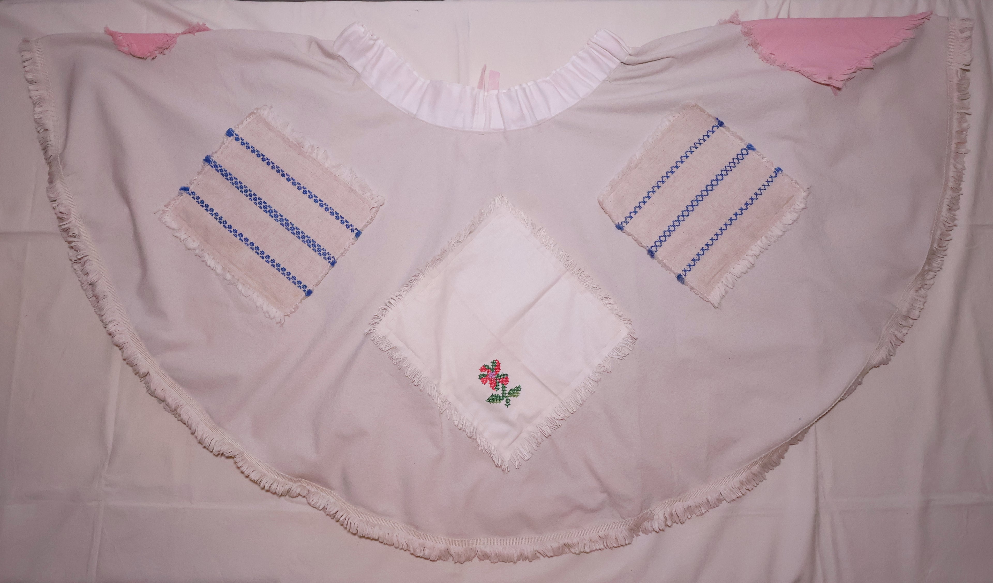 Cirkelkjol, grå-rosa